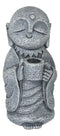 Feng Shui Zen Buddha Japanese Jizo Monk Drinking Out Of Tea Cup Figurine 5"H