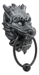 Ebros Far East Oriental Chinese Dragon Door Knocker Resin With Metal Ball