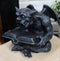 Notre Dame Horned Gargoyle With Spell Book Statue Demonic Bibliography Watchmen
