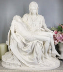 Large Michelangelo Vatican Catholic Reproduction Of La Pieta Statue 18.25"Tall