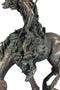 Large End of Trail Bronze Finish Native American Warrior On Horse Figurine