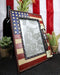 Western Stars USA Flag Fallen Soldier Boots Rifle Helmet Picture Frame 5"X7"