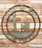 Ebros Gift Oversized 24" Wide Vintage Rustic Round Sign Braided RopeWall Decor Decorative Greeting Plaque Western Country Ranch Home (God Bless Our Troops)