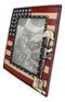Western Stars USA Flag Fallen Soldier Boots Rifle Helmet Picture Frame 5"X7"