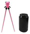 Hot Pink Love Giant Panda Reusable Training Chopsticks Set With Silicone Helper