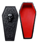 Day of The Dead Gothic Baroque Floral Skull Coffin Jewelry Box Figurine DOD