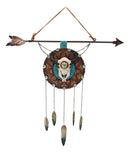 Southwestern Boho Chic Bull Cow Skull Arrow Dreamcatcher Wall Decor