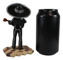 Day Of The Dead Black Mariachi Band Skeleton Folk Musician Figurines Set of 3