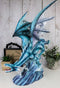 Large Flying Sea Dragon Statue 16.5"Long Mythical Fantasy Ocean Dragon Lord