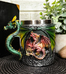 Ebros Mythical Fantasy Fire And Earth Dragon With Celtic Knotwork Novelty Coffee Mug