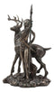 Greek Roman Goddess Of The Hunt Moon And Nature Diana With Stag Statue Artemis
