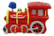 Large Red Choo Choo Train Boys Girls Children Money Coin Piggy Bank Figurine