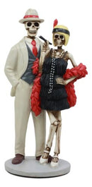 Ebros Day Of The Dead Roaring Twenties Great Gatsby Skeleton Flapper Couple Figurine 8.5" H