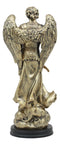 Saint Jegudiel Jehudiel Archangel Statue Patron of Spiritual Endeavors 8"Tall
