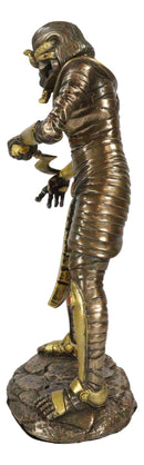 Egyptian Theme Faux Bronze Mummy King Tut Zombie Sarcophagus Statue Sculpture