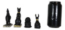 Egyptian Gods Horus Androsphinx Bastet And Anubis Mini Figurines Set of 4