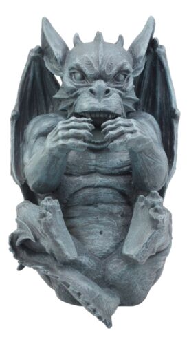 Ebros Gothic Fantasy Winged Drunken Gargoyle Wine Bottle Holder Figurine Kitchen Decor