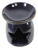 Wicca Purple Constellation Stars And Moon Purple Essential Oil Burner Wax Warmer