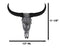 Western Floral Tribal Tattoo Tooled Bison Bull Cow Skull Wall Decor Plaque