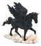 Ebros Black Pegasus Horse Flying Over Clouds of Olympus Figurine 7" H Greek Mythology Decor Statue for Desk or Shelf Decorative Sculpture Fantasy Gifts for Girls Women