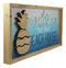 Ebros Nautical Pineapple Waves Welcome To Our Beach House Wooden Wall Decor 19"L