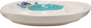 Ebros Blue And White Sea Turtle Ceramic Dinnerware (Chips & Salsa Plate, 1)