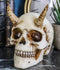 Small Goat Horned Demon Skull Statue Hell Spawn Skeleton Inferno Imp Figurine