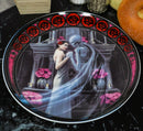 Set Of 4 Dance With Death Grim Reaper Death Angel & Damsel Dessert Salad Plates