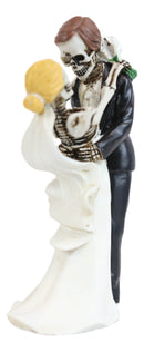 Love Never Dies Day Of The Dead Wedding Dance Skeletons Groom And Bride Figurine