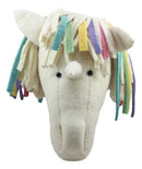 Ebros Fiona Walker England Handmade Organic Baby Animal Head Wall Decor The Originals Collection Large (Rainbow Unicorn Head)