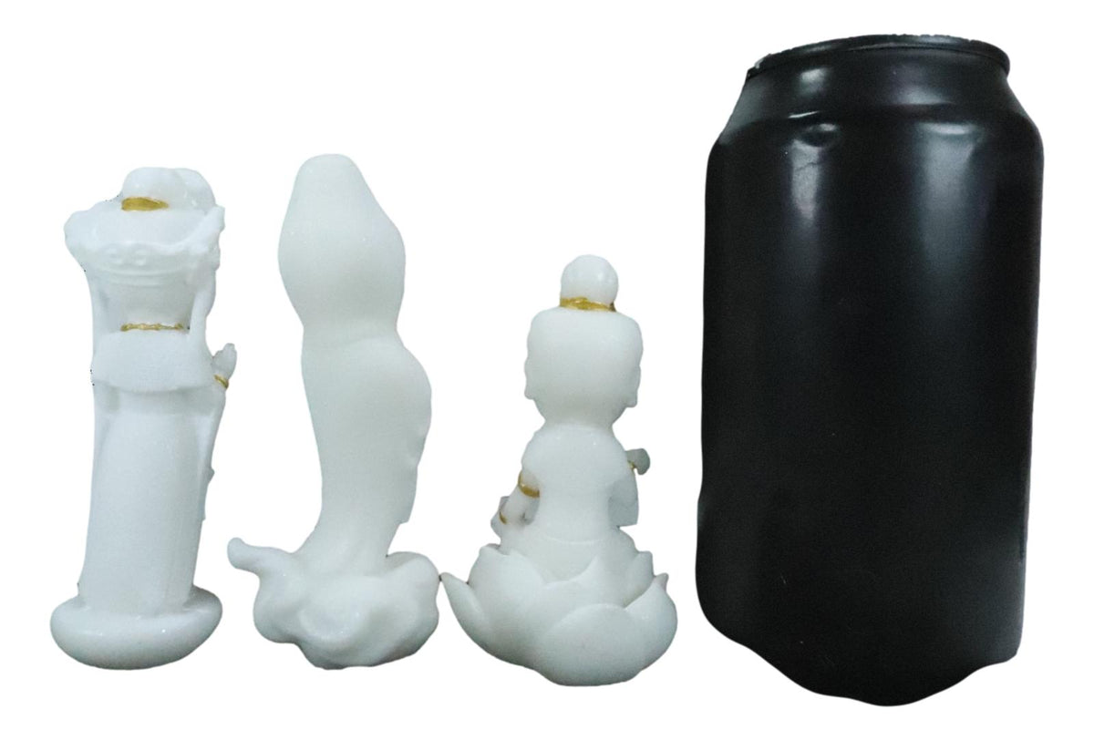 Kuan Yin Amitabha Seated And Standing Buddhas Feng Shui Zen Vastu Mini Figurines