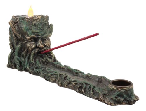 Forest Ent Nature Tree God Greenman Votive Candle Holder Incense Burner