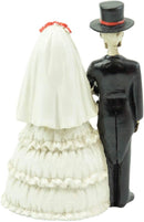 Ebros Love Never Dies Wedding Bride And Groom Skeleton Couple Figurine 5.5"Tall