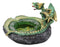 Ebros Green Hydra Dragon Guarding Emerald Pool Crystal Quarry Cigarette Ashtray Statue