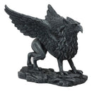 Gothic Stoic Royal Winged Griffin Gargoyle Statue 5.5" Long Gryphon Figurine