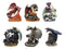 Set of 6 Fantasy Mini Fire Dragons Figurines Dungeons And Dragons Collection