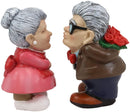Ebros Roses and Smooches Mr & Mrs Cruise Senior Couple Kissing Statues Set of 2