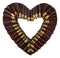 Western Shotgun Ammo Shells Gold Tone Bullets Heart Wall Plaque Decor Accent