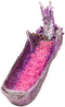 Ebros Magenta Sunset Dragon Guarding Pink Crystal River Incense Burner Holder