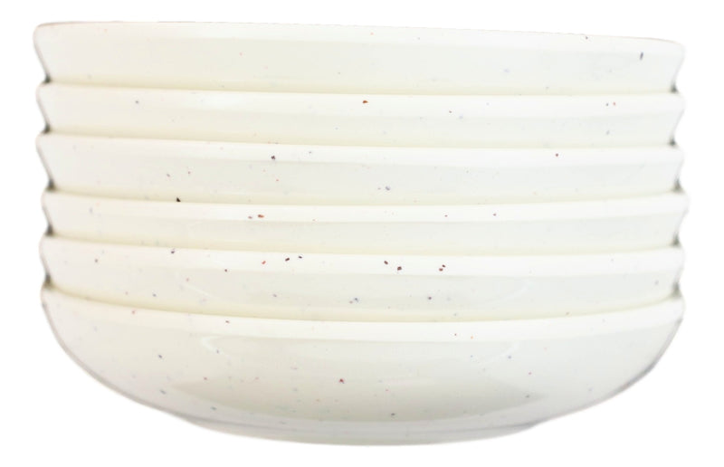 Pack of 6 Melamine Zen Swirl Eggplant Small Soy Sauce Or Condiment Round Dishes