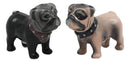 Adorable Kissing Love Pugs Decorative Ceramic Salt And Pepper Shakers Figurines