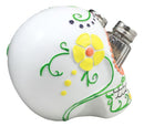 Day of The Dead Tattoo White Sugar Skull Salt And Pepper Shakers Holder Figurine