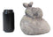 Pet Memorial My Love Sleeping Angle Dog Foot Print Rock Urn Bottom