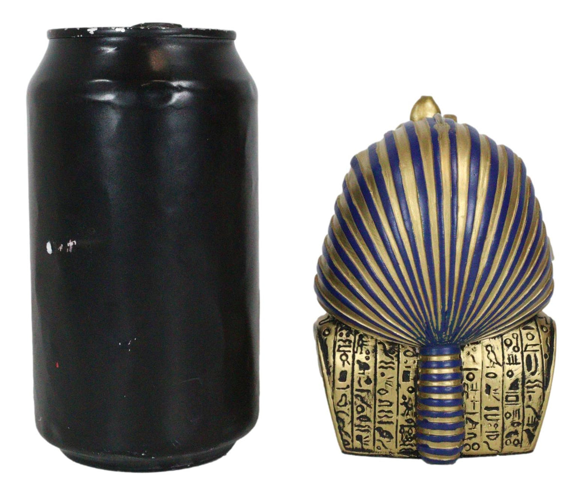 Ebros Golden Cobra Mask of Pharaoh Egyptian King Tut Bust 4.25"H Figurine