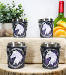 Mythical Fantasy Celtic Sacred Unicorn Shot Glasses 2-Ounce Set Of 4 Novelties