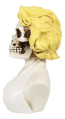 Ebros Day of The Dead Sugar Skull Blonde Marilyn In Iconic White Dress Figurine
