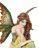 Once Upon A Time Summer Romance Bookworm Fairy In Radiant Yellow Dress Statue