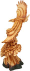 Ebros Large Wings Of Liberty American Bald Eagle Head Bust Statue (Faux Wood)