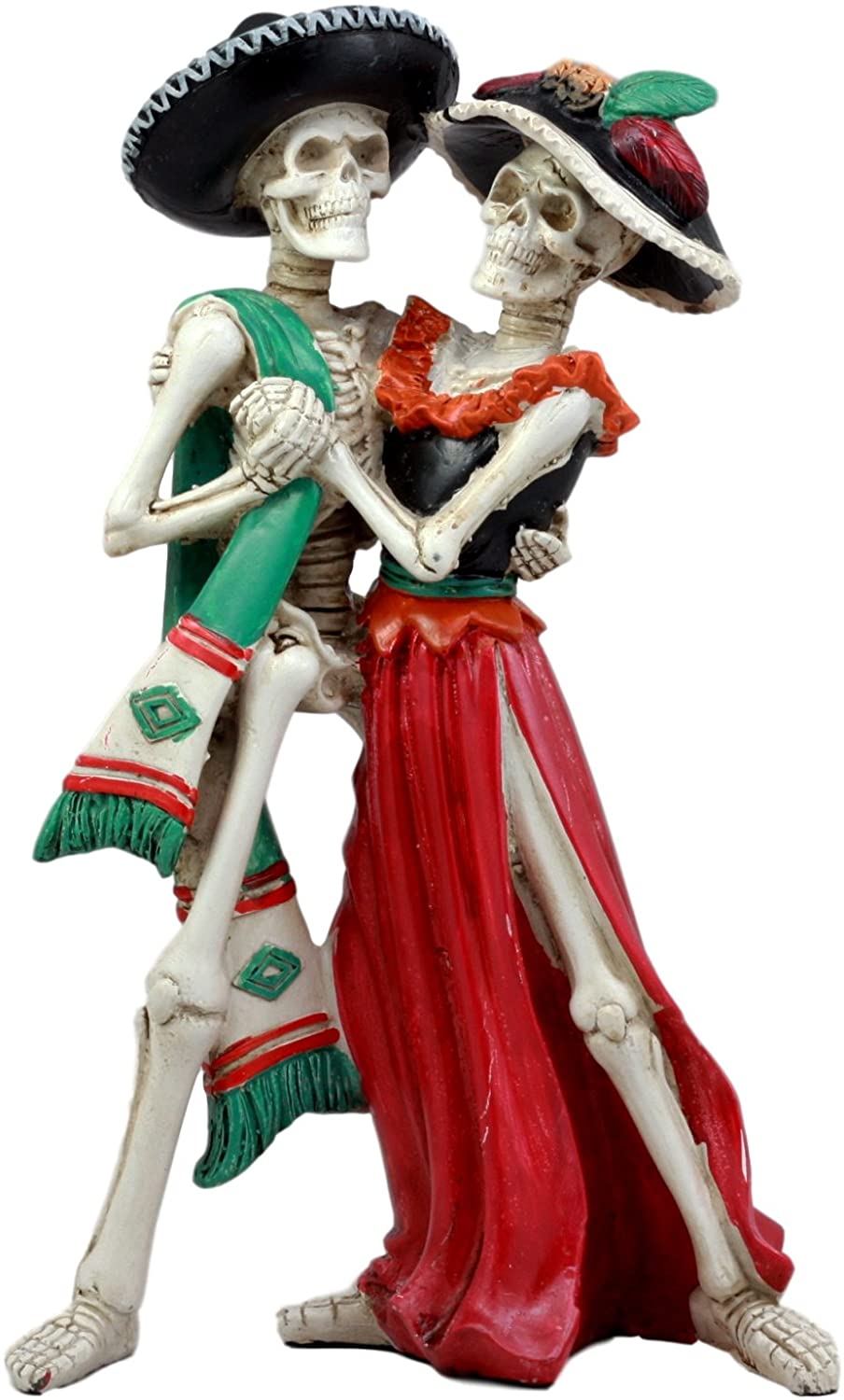 Ebros Day of the Dead Celebration Skeleton Couple Dancing Figurine 12 inch