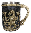Skeletal Ossuary Ghost Dragon Overlord Large Beer Stein Tankard Coffee Mug Cup